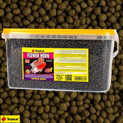 Tropical Flower Horn Adult 5L (5000ml) Aquarium Fischfutter