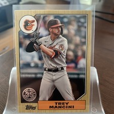 2022 Topps Series 1 1st Edition Trey Mancini T87-36 Baltimore Orioles 1987