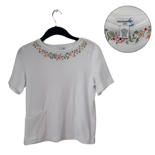 Blouse Breckenridge Petite Taille PM (Petite) - Couleur Rose, Manches Courtes, Coton/élasthanne - Occasion En Très Bon état