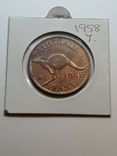 Australian 1958y. PENNY UNC/UNC 