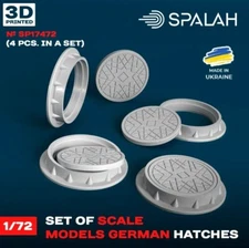 SPALAH 17472 1:72 German Hatches 4 psc Set of scale models
