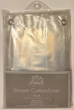By Appointment Clear PEVA Shower Curtain/Liner with Magnetic Bottom - 70” x 71”