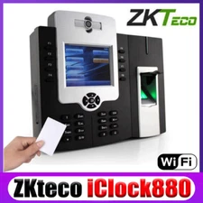 ZKTeco Iclock880 3.5" TFT WIFI TCP/IP Fingerprint Time Attendance Machine System
