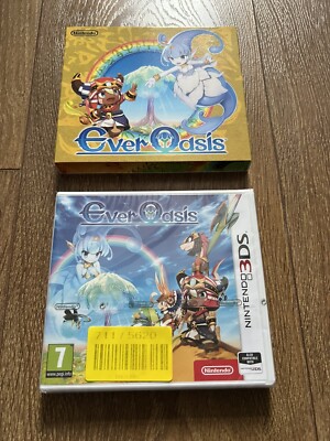 Ever Oasis Nintendo 3DS Spiel Neu + Ever Oasis Schutzhülle
