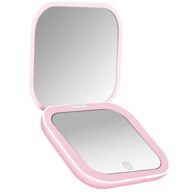 Mini LED Makeup Mirror   Portable, Foldable, Easy to Carry, Gifts for Women