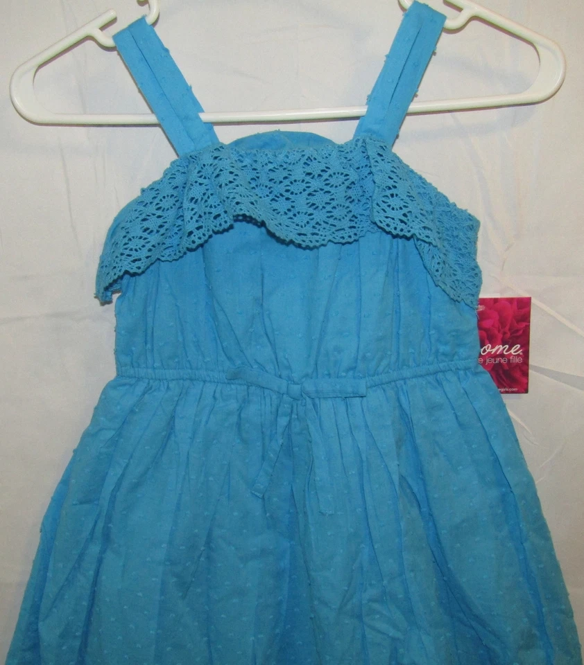 NOVO VESTIDO AZUL BLOOME INFANTIL MENINAS TAMANHO 8 - Imagem 2 de 3