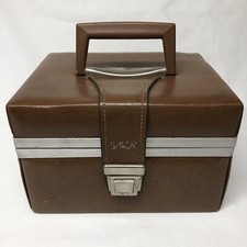 Savoy 8 Track Portable Case Holds 12 Tapes Cartridges Vintage Brown 1970-80s