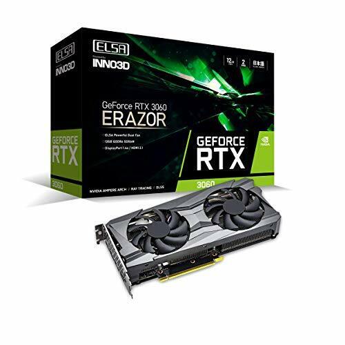 ELSA GeForce RTX 3060 Graphics Board Erazor GD3060-12GEREZ VD7586 - Afbeelding 1 van 1