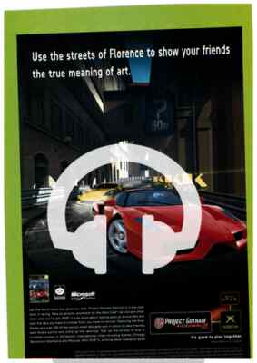 (-0-) SELTENE ORIGINAL PROJECT GOTHAM XBOX MAGAZINWERBUNG - VERTRAUENSWÜRDIGER VERKÄUFER UK