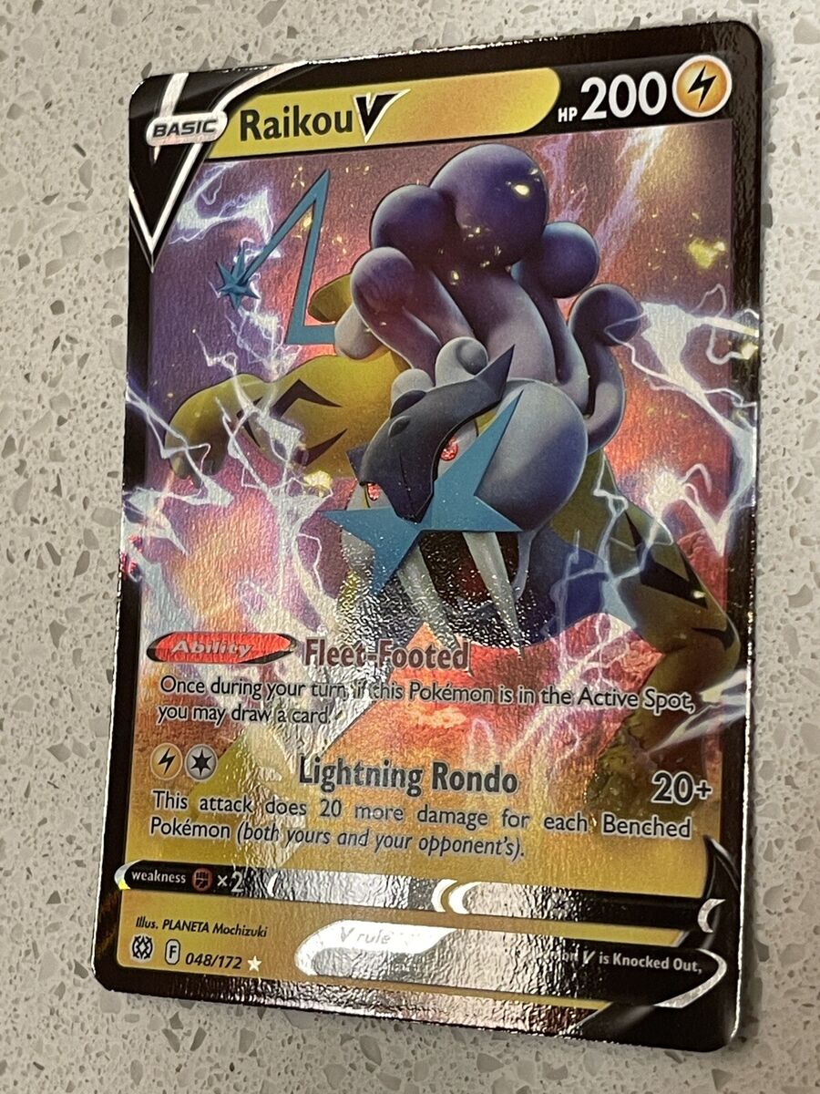 Raikou V - #048/172 - Pokemon TCG: Brilliant Stars Ultra Rare Holo Card for  Sale in Orlando, FL - OfferUp