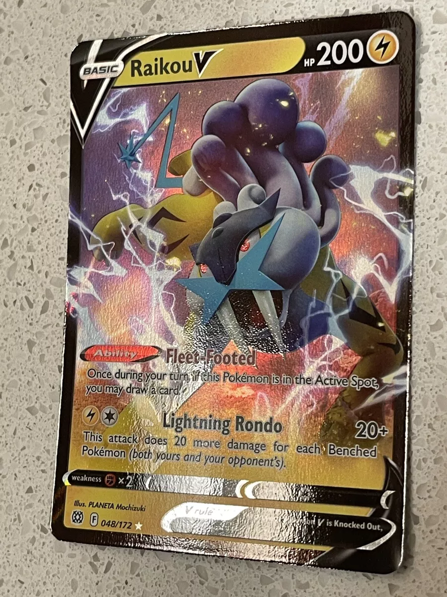 Raikou V 048/172 Ultra Rare Pokemon Card (SWSH Brilliant Stars