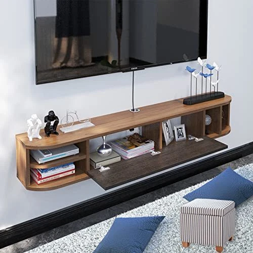 Floating television shelf deals