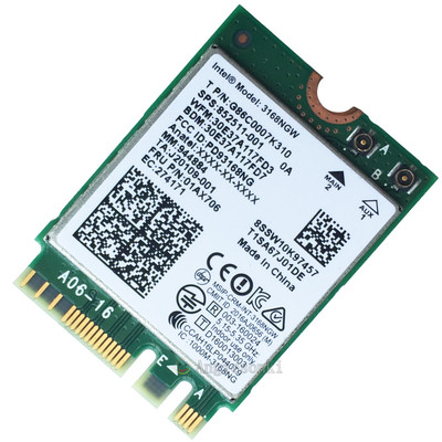 M.2 NGFF WLAN-Adapter Intel 3168NGW Dual-Band BT 4.2 für HP 852511-001 802.11ac