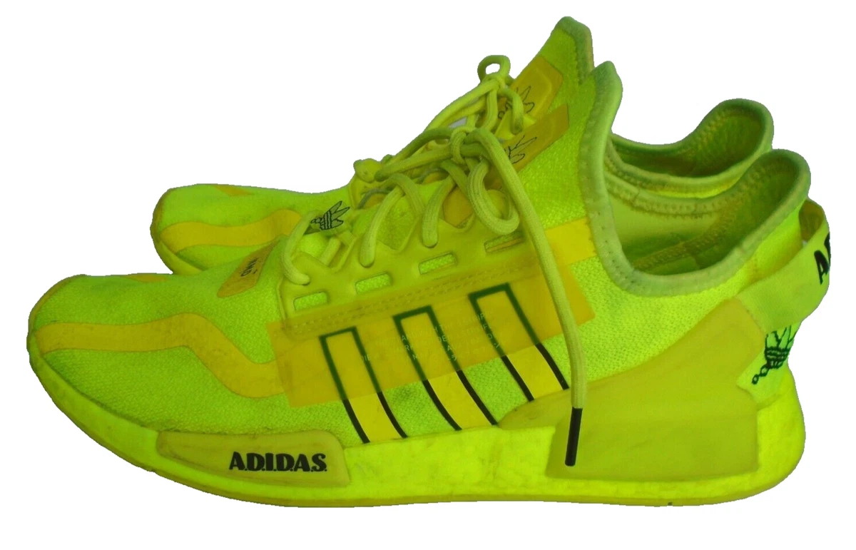 adidas gazelle silver green womens Adidas NMD R1 V2 Signal Green Shoes (Size 42/42.5)