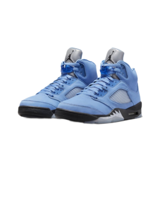Nike Air Jordan 5 Retro UNC University Blue Black Saxe Silver
