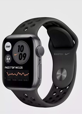 Apple Watch Series 6 Nike 44mm Space Gray Aluminum Case with Anthracite/Black...