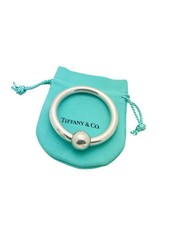 Vintage Tiffany Co. Sterling Silver Single Ring Baby Rattle - Pouch