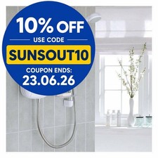 Mira Vigour White & Chrome Manual Power Shower 1.1532.354