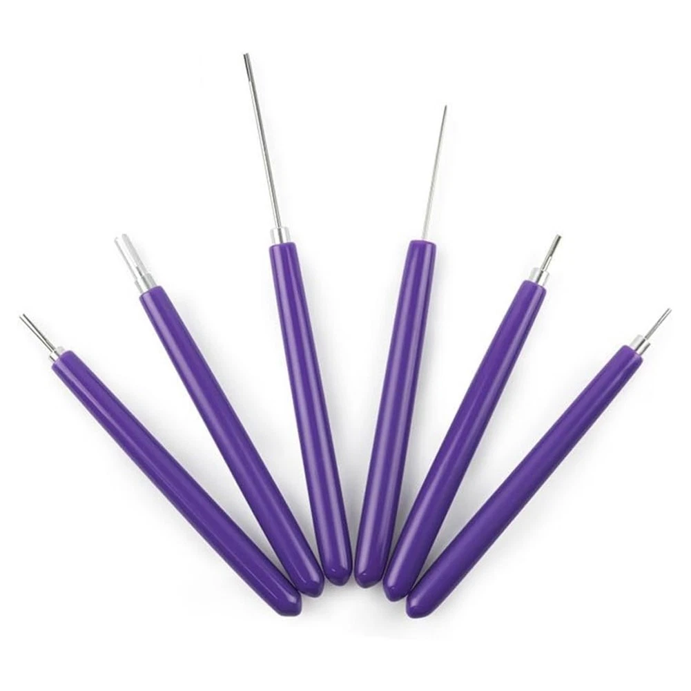 6 Pcs Quilling Tools Slotted Kit Stainless Steel Quilling Pin Tool DIY 9179