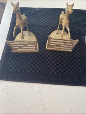 Vintage Brass Book Ends