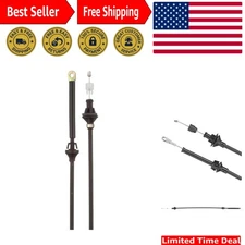 Accelerator Cable for GM | 25.50 in Replacement with Brackets - Durable Design