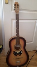 vintage di stefano antonino giuseppe butterfly acoustic guitar restoration