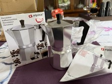 NEU! Alpina Percolator Kaffeemaschine Edelstahl 6 Tassen 10 x 19 cm OVP