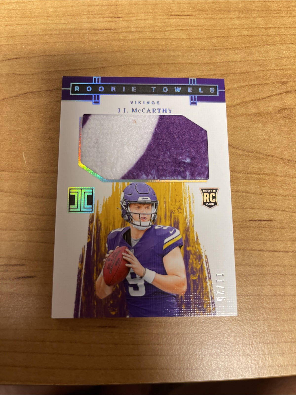 2024 Impeccable Rookie Towels J.J. McCarthy - Vikings #RT-JJM 11/25