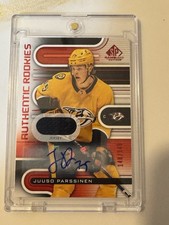 2022-23 Upper Deck SP Game Used Juuso Parssinen Red Auto Jersey 218. /149