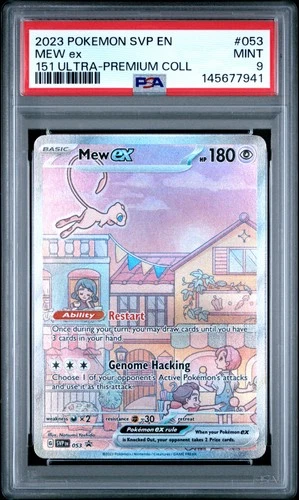 2023 POKEMON SVP EN-SV BLACK STAR PROMO 151 ULTRA-PREM COLL #053 MEW EX PSA 9