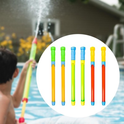 6 Stück Wasser Squirt Spielzeug verstellbare Länge 42-69 cm Wasserspiel Spielspielzeug
