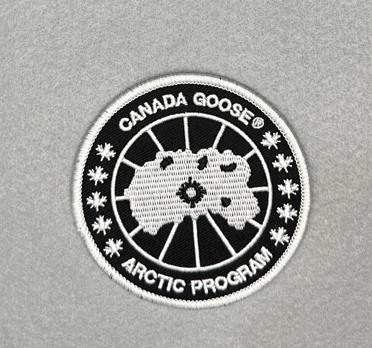 STRIKING CANADA GOOSE ARCTIC PROGRAM TOPPA RICAMATA IRON ON...