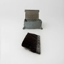 Vintage Better Packages Labelop No. 106 Cast Metal Label Moistener w Brush