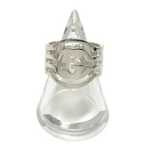 Bague Gucci imbriquée G argent 925 sterling US6,75 bijoux d'occasion
