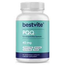 PQQ 40mg (Pyrroloquinoline Quinone) (60 Vegetarian Capsules)