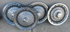 4 Vintage 14 Chevrolet Motor Division Wire Wheel Hubcaps Free Shipping 4 Vintage 14 Chevrolet Motor Division Wire Wheel Hubcaps Free Shipping