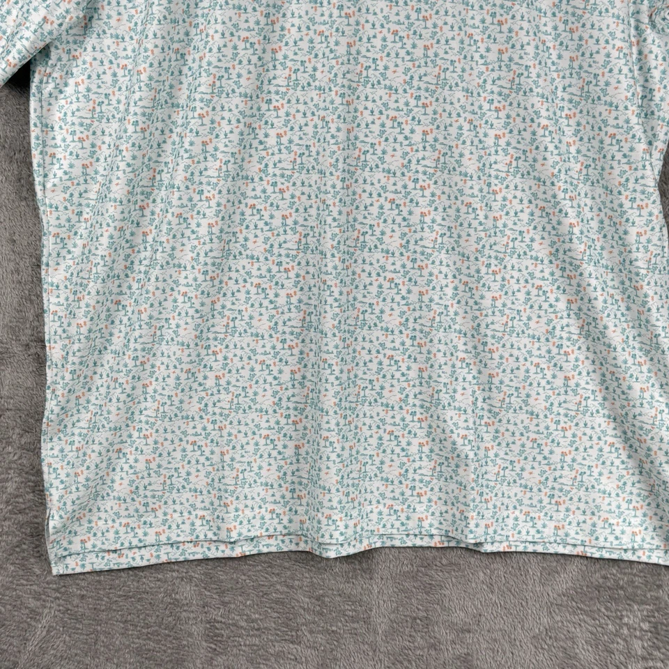 Hickey Freeman Golf Polo Shirt Mens L Performance S/S Stretch Logo Cactus NWT - Image 4 of 4