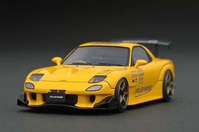 Ignition Model 1/43 Mazda RX-7 FD3S RE Amemiya Yellow Diecast Car