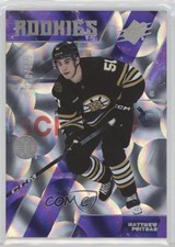 2023-24 SPx Rookies Purple Parallax 130/149 Matthew Poitras #169 1kx2