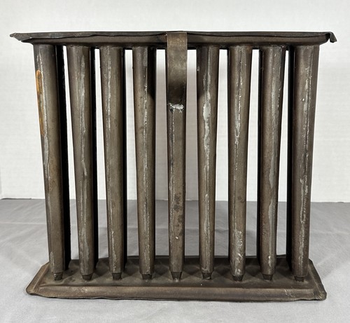 Antique Tin Candle Mold 18 Taper Tubes Primitive Early American Colonial