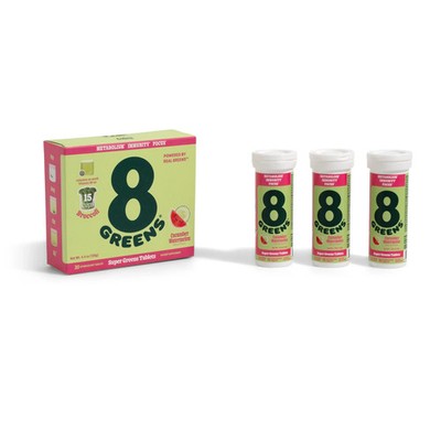 8Greens Daily Greens Effervescent Tablets - CUCUMBER WATERMELON  5/27