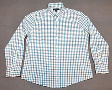 MIZZEN MAIN Leeward Trim No Tuck Mens Long Sleeve Plaid Shirt XL