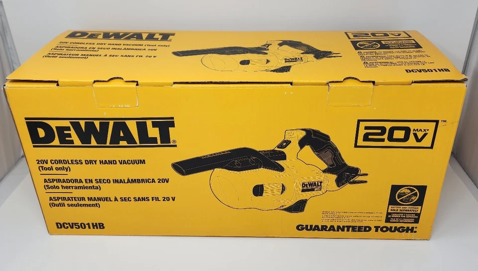 DeWALT 20V Handheld Cordless Vacuum, Tool Only, Car Vac, Shop Vac (DCV501HB) New - Image 2 of 4