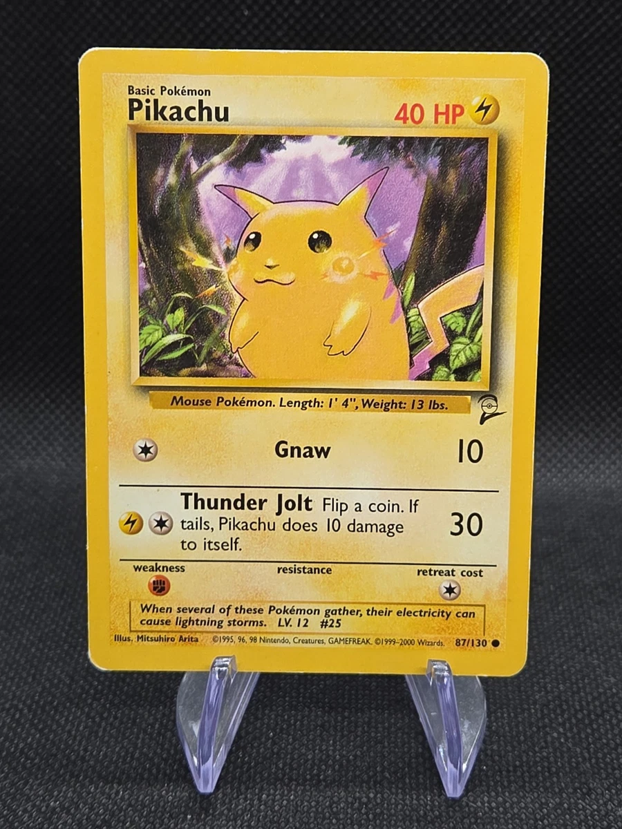 Pokémon Pikachu Pokémon TCG Base Set 2 Individual Collectible Card