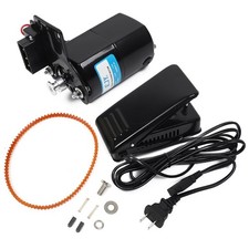 Sewing Machine Motor Kit 110VAC 100W Power with Foot Pedal, Motor Belt, Brack...