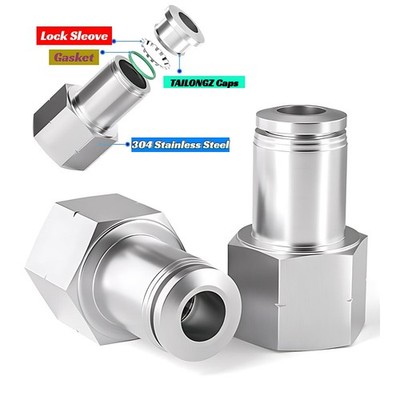 A2 Stainless Steel PCF Pneumatic Quick Coupler 8-02/6-01/10-03 Internal Thread