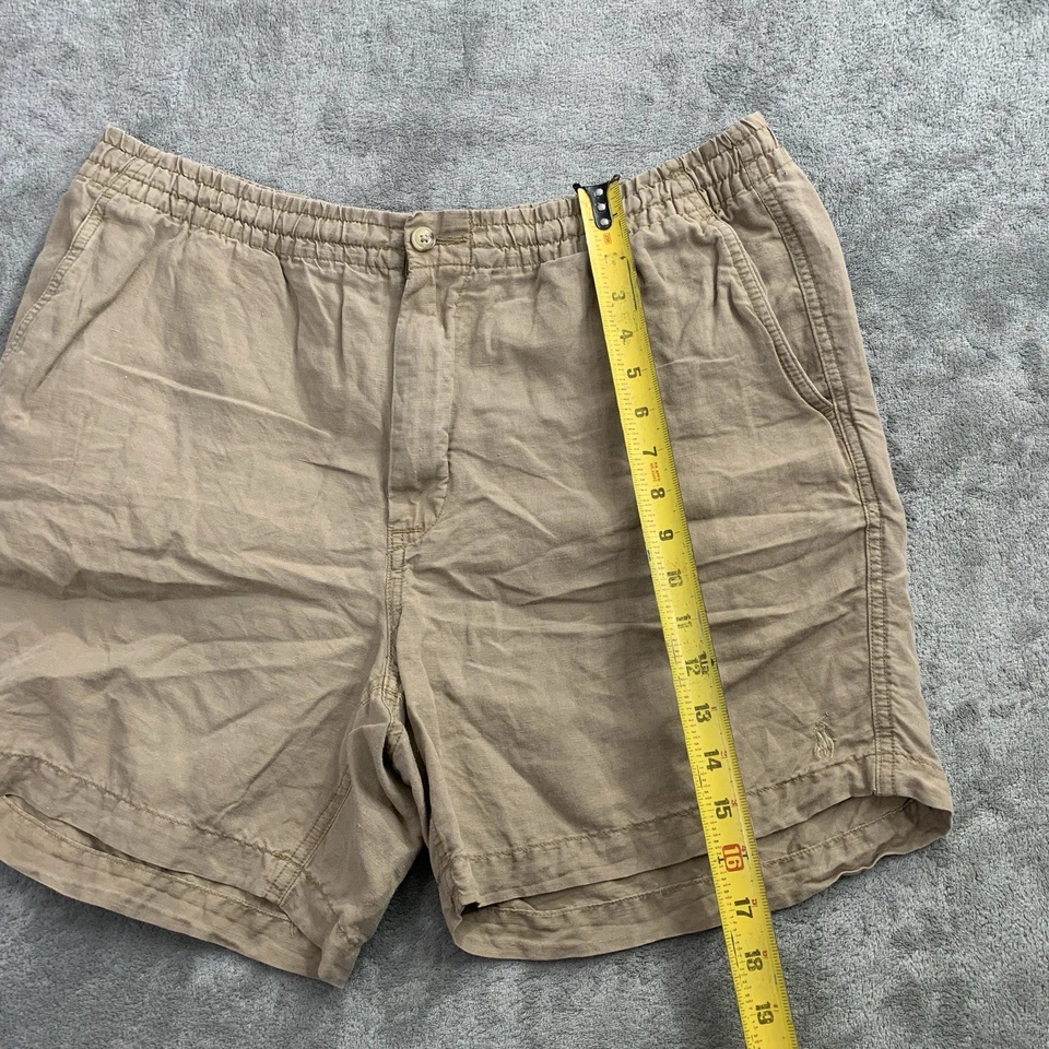 Polo Ralph Lauren Shorts Mens XL Polo Prepster Linen Blend Chino Drawstring - Image 2 of 4