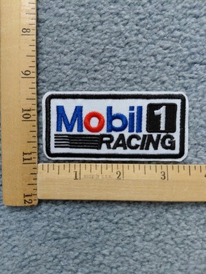 MOBILE 1 MOTORSPORT 0IL RACING IRON ON PATCH  free shipping
