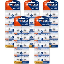50x AG1 LR621 Watch Battery 1.5V 364 SR621SW LR60 Alkaline Button Cell Batteries