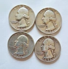 Washington Quarters 1956  4   Silver 25C Coins Lot Circulated Uncertified (L)